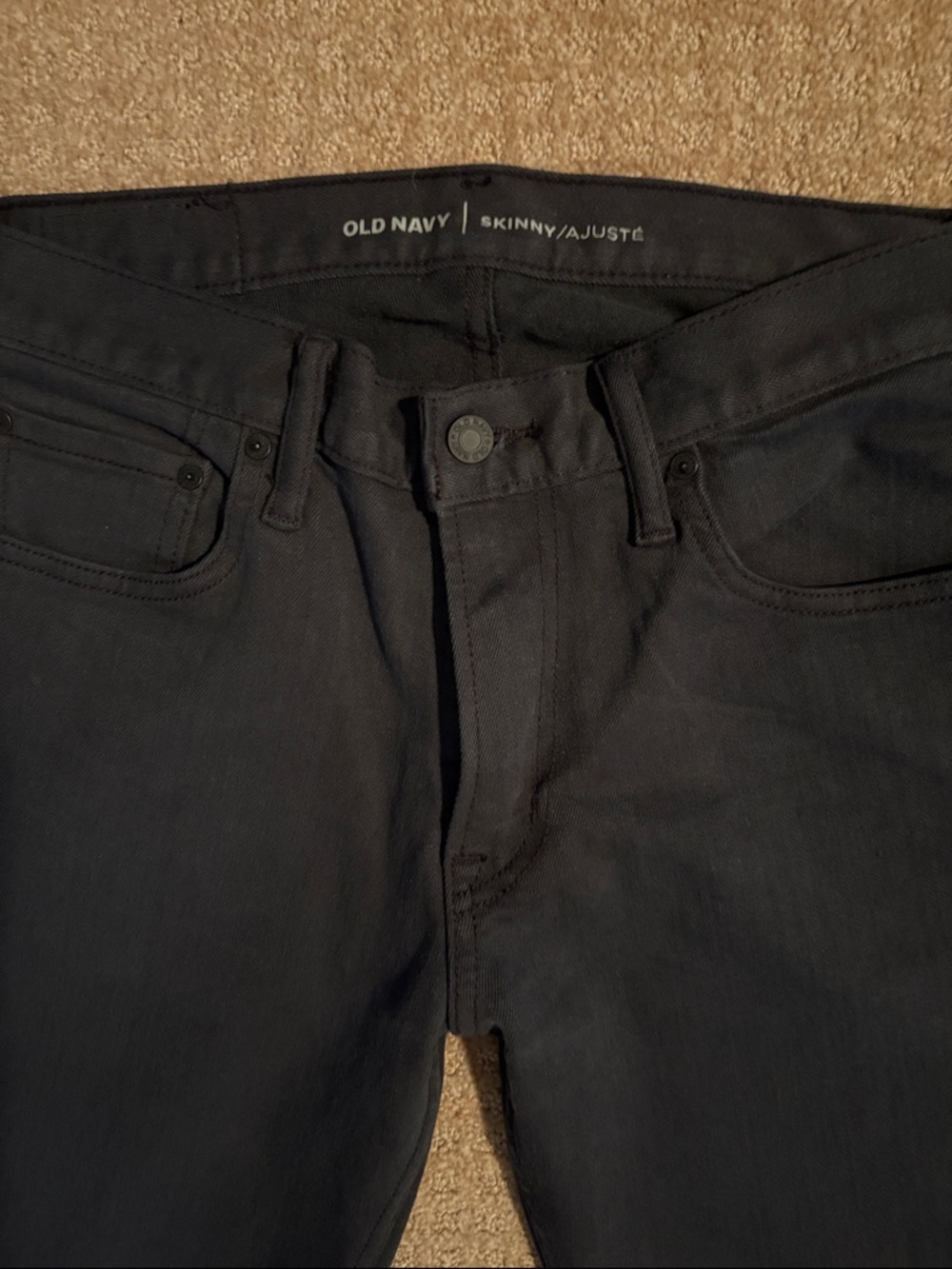 Old Navy Men's Skinny Jeans - Charcoal Black, sz. 30